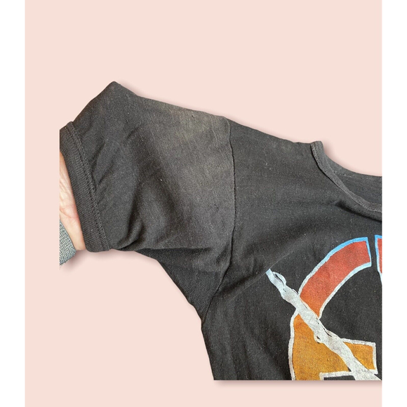 Vintage ELP Emerson Lake & Palmer Double sided Rock Band T-Shirt No Size Tag - Picture 7 of 9